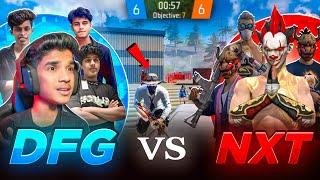 DFG  VS  NXT | HINDI TOP SQUAD | 6 - 6 INTENSE MATCH | FREE FIRE IN TELUGU #dfg #freefire