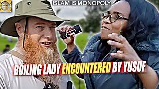 Angry Christian Lady Encountered By Yusuf! Speaker's corner Stratford