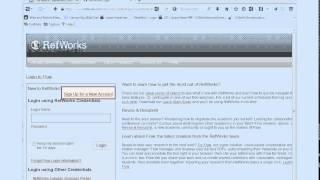 How to Create a RefWorks Account at UIC Library