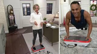 PowerFit Elite Vibration Platform with Exercise Bands and Remote on QVC