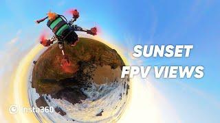 Beautiful Sunset FPV Flight in Portugal — Insta360