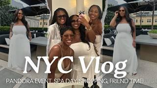 NYC VLOG! SPA DAY, PANDORA GIFTING SUITE, LUXURY SHOPPING, GIRL TIME! | POCKETSANDBOWS 