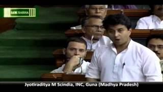 Jyotiraditya Madhavrao Scindia Speech in LS, March 16, 2016