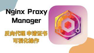 Nginx Proxy Manager中文版--反向代理神器、docker部署