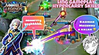 Ling Gameplay - Hypercarry Time (Auto Win) | Mobile Legends