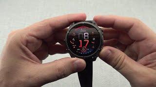 Garmin Fenix 8 47mm AMOLED Sapphire Carbon Gray DLC Titanium with Black/Pebble Gray band Unboxing