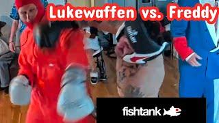 Luke Boxes Freddy - Fishtank Live season 4 day 8