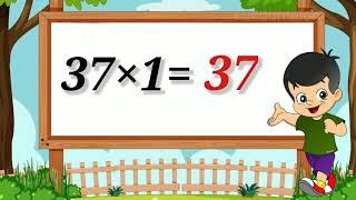 Learn Table of 37 | 37×1=37 Multiplication | ku ku tv