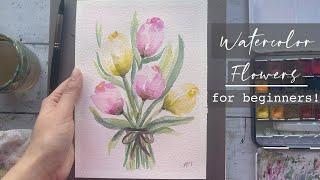 Easy & Quick Watercolor Flowers : Watercolor Florals For Beginners