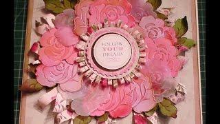 119. Cardmaking Tutorial: Anna Griffin Embossed Vellum Rose Wreath Card