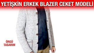 Tarz ve modern bir blazer  çalışması (erkekler için)