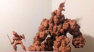 Sculpting A Hundred-Headed Monster To Celebrate 100 Subscribers!