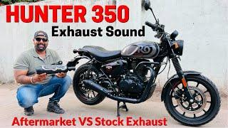 Hunter 350 Stock Exhaust Vs Aftermarket Exhaust Sound