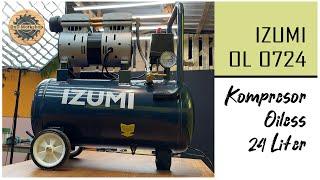 Kompresor Angin Tanpa Oli dengan Tangki 24 Liter - IZUMI OL 0724 Oilless Silent Air Compressor