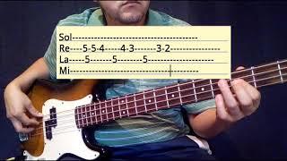 Es difícil ser un santo || tutorial en BAJO + TABLATURAS-herencia de patrones