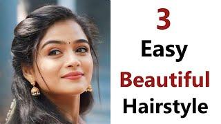 New Easy Beatiful hairstyle -open hair hairstyle | easy hairstyle | hairstyle for saree | hairstyle