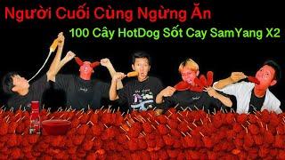 Người Cuối Cùng Ngừng Ăn 100 Cây HotDog Phô Mai Sốt Cay SamYang x2 Sẽ Thắng 10 Triệu