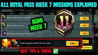 BGMI WEEK 7 MISSIONS / A11 WEEK 7 MISSION / WEEK 7 MISSION BGMI / A11 RP MISSION WEEK 7 EXPLAINED