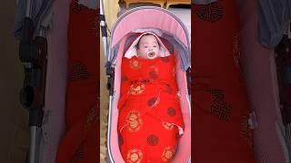 Newborn baby blanket, the baby is wrapped in red blanket when it is just born, which means #shorts