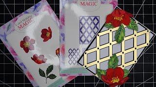 Card Making Magic Decoupage Delight Hellebore & Trellis Dies Review Tutorial! Step-by-Step!