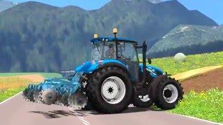 Working with New Holland T5.115 in UTH [Dolenjska]