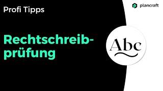 Plancraft erklärt | Profi Tipp Rechtschreibung automatisch prüfen   perfekte Handwerker Angebote