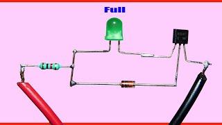 How To Make Simple 12v Battery Full Indicator Circuit