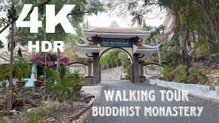 Walking tour of the Buddhist monastery | 30 min | Vung Tau , Vietnam |  4K HDR