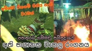 වාහල | අති භයානක වාහල රන්ගනය | wahala | pahatharata gammadu shanthikarma | pahatharata thowil