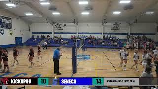 Seneca Royals Host the Kickapoo Panthers Varsity Volleyball 9-14-23