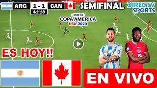 En Vivo: Argentina vs Canadá, Ver Partido Argentina vs Canadá, donde ver Copa América 2024 Semifinal