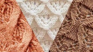 Вязание спицами: 6 классные узоры для вязания. Knitting: cool knitting patterns.