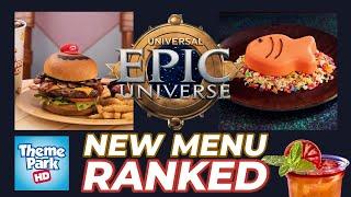 Epic Universe New Menu RANKED | The Best of Food & Drinks | HUGE PREVIEW | #tphd #universalorlando