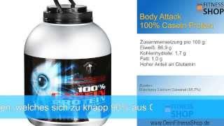 Body Attack 100% Casein - Test, Erfahrungen und Einnahme des Casein Protein
