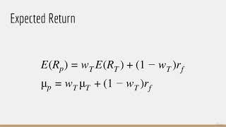 4.18.  Portfolio with a Risk Free Asset and Tangency Portfolio