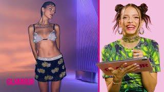 Nina Chuba reagiert auf ihre besten Beauty- und Fashion-Looks | Style-Tagebuch | GLAMOUR