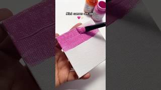 easy acrylic art idea #shorts #canvaspainting #acrylicpainting #minicanvas