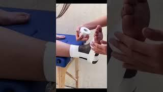 Vendaje funcional de tobillo (KineTape) #vendaje #tobillo #vendajefuncional