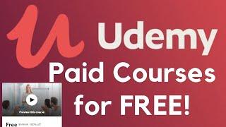 Udemy Coupon Code 2021 | Get Udemy Paid Courses for FREE |100% OFF Coupon | Udemy Free Courses Daily