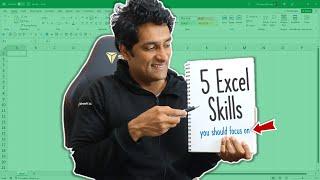 Top 5 Excel skills you should focus on to become a better analyst