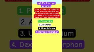 NCLEX Question | NCLEX Practice Question | RN LPN | ADAPT NCLEX #shorts #nclex #nclexreview #rn #lpn