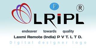 Laxmi Remote India Private Limited (LRIPL) logo design Pixellab (Digital designer logo)