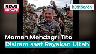 Prabowo dan Anggota Kabinet Merah Putih Rayakan Ultah Tito Karnavian saat Retreat Akmil