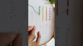 Basic Hand Embroidery Stitches