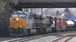 CSX Q438 Mixed Freight Train In St Denis