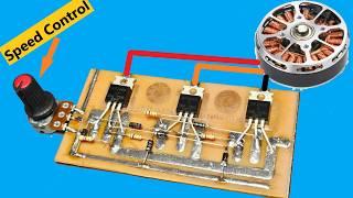 Brushless Motor Driver Made with Mosfet / Test Brushless Motors with Mosfet