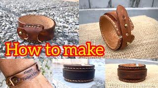 HOW TO MAKE SIMPLE LEATHER BRACELETS