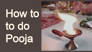 Simple steps to do a Pooja at home explained for those who want to do a Pooja for Festivals / daily.