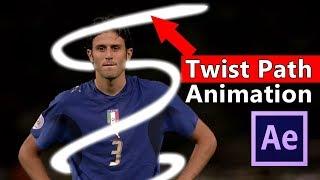 Twist Path Animation in After Effects Tutorial | Trapcode Particular