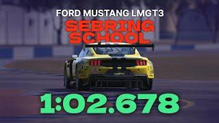 Le Mans Ultimate | Ford Mustang LMGT3 - Sebring School | Hotlap